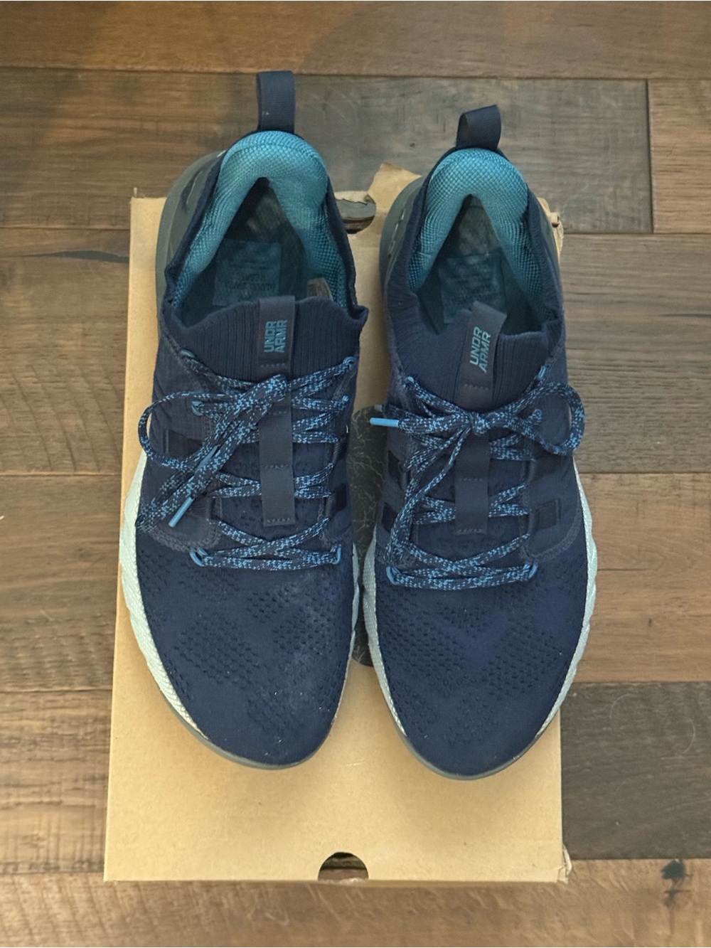 Men's Navy Blue Athletic Sneakers - Under Armour Project Rock 4